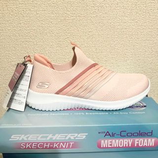 スケッチャーズ(SKECHERS)の☆新品☆スケッチャーズ スニーカー スリッポン 24.5 スケッチニット ピンク(スニーカー)