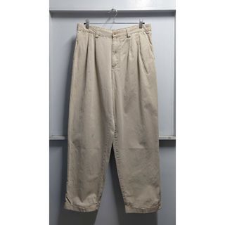 ギャップ(GAP)の90-00’s GAP “relaxed” ツータック チノ パンツ ベージュ(チノパン)