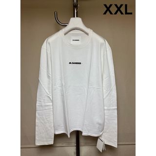 新品 XXL JIL SANDER 23aw 胸ロゴTシャツ 白 長袖 5962