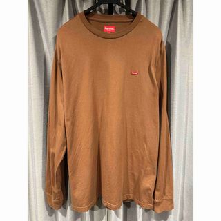 シュプリーム(Supreme)の【即納】Supreme Small Box L/S Tee brown 22ss(Tシャツ/カットソー(七分/長袖))