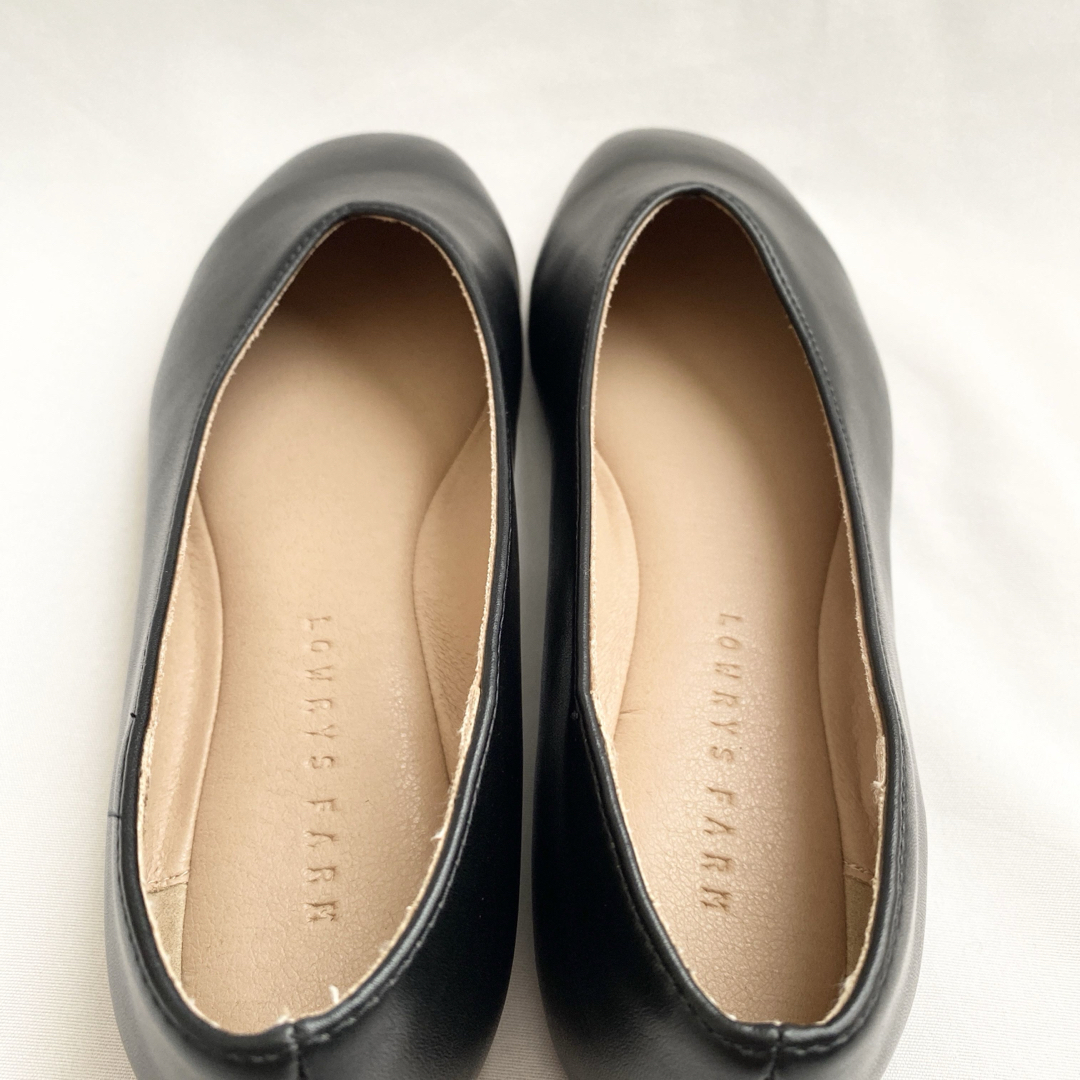 LOWRYS FARM(ローリーズファーム)のローリーズファームフラットシューズパンプス黒ブラック レディースの靴/シューズ(ハイヒール/パンプス)の商品写真