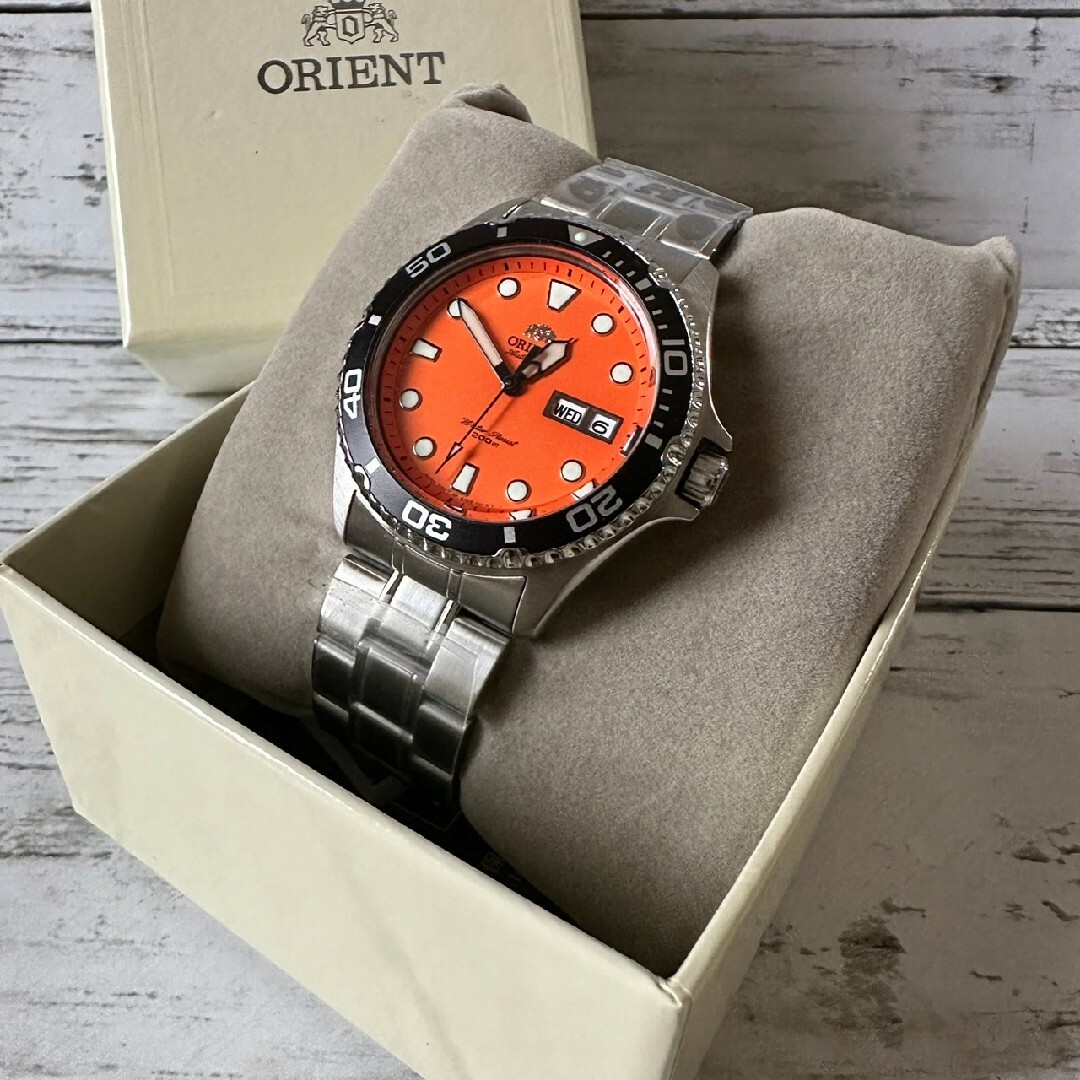 ORIENT(オリエント)の新品 ORIENT DIVER  AA02-C8-C オレンジ 200m メンズの時計(腕時計(アナログ))の商品写真