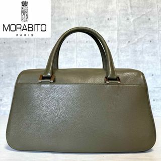 モラビト(MORABITO)の【MORABITO】モラビト カーフレザー カーキ シルバー金具 ハンドバッグ(ハンドバッグ)