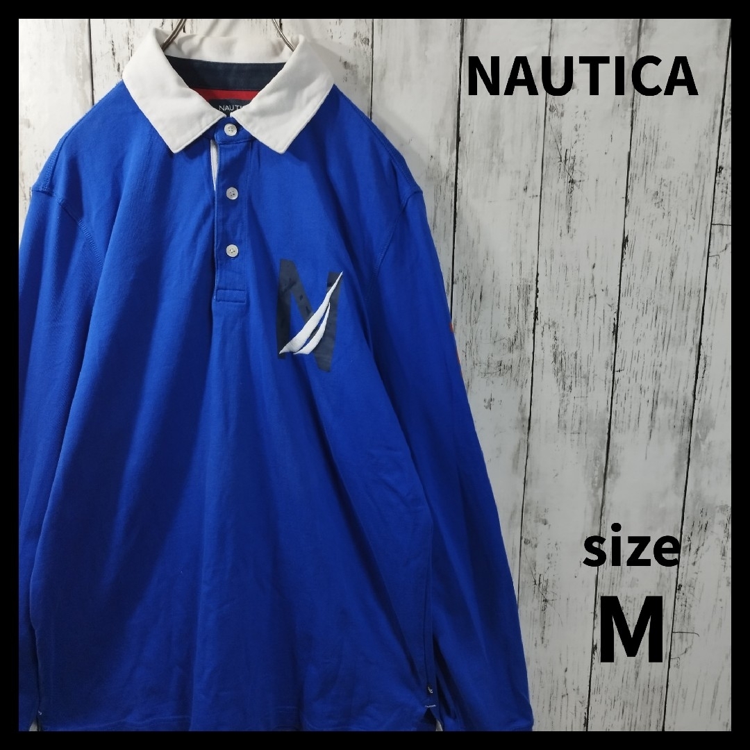 NAUTICA(ノーティカ)の【NAUTICA】Sleeve Logo Rugby Shirt　D634 メンズのトップス(シャツ)の商品写真