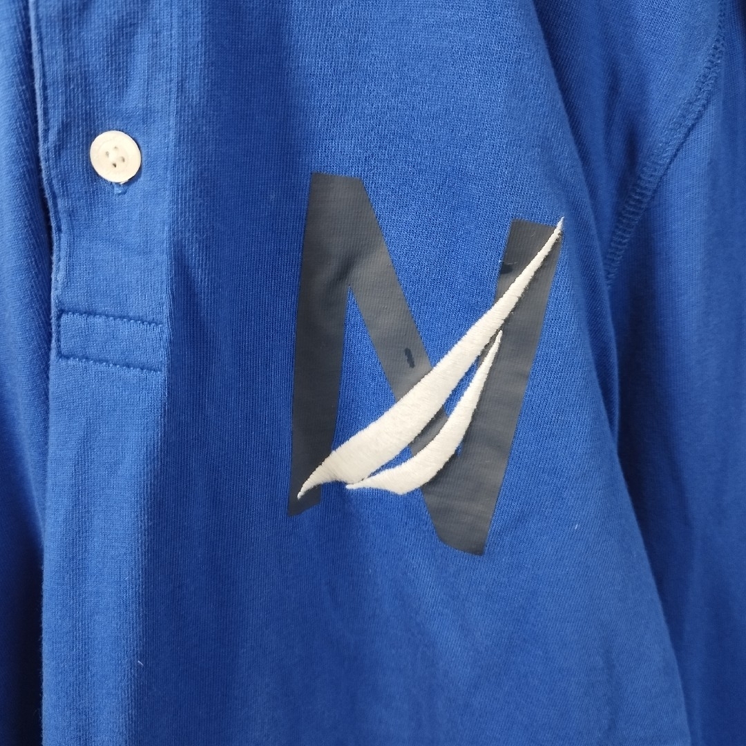 NAUTICA(ノーティカ)の【NAUTICA】Sleeve Logo Rugby Shirt　D634 メンズのトップス(シャツ)の商品写真