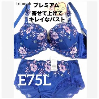 トリンプ(Triumph)の【新品タグ付】triumph／プレミアム・E75L（定価¥11,880）(ブラ&ショーツセット)