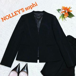 NOLLEY'S sophi - 美品✨ノーリーズソフィ　ノーカラージャケット　フォーマル　ブラック　38