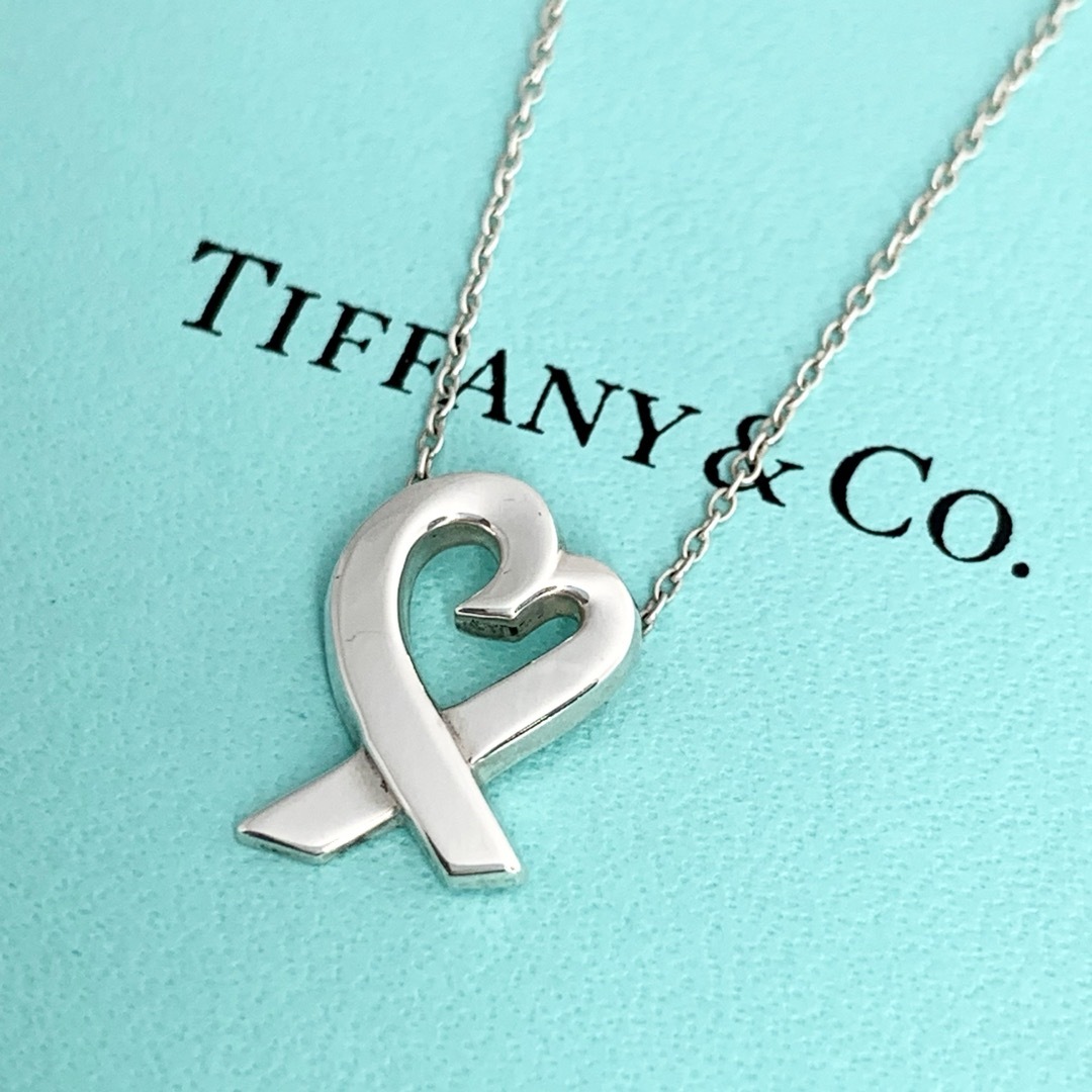 Tiffany & Co.(ティファニー)のティファニー パロマピカソ ラビングハート ネックレス シルバー cf4 レディースのアクセサリー(ネックレス)の商品写真