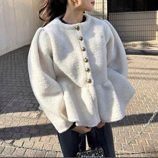 エピヌ(épine)のbibiy “B” BOA PEPURAMU CARDIGAN(カーディガン)