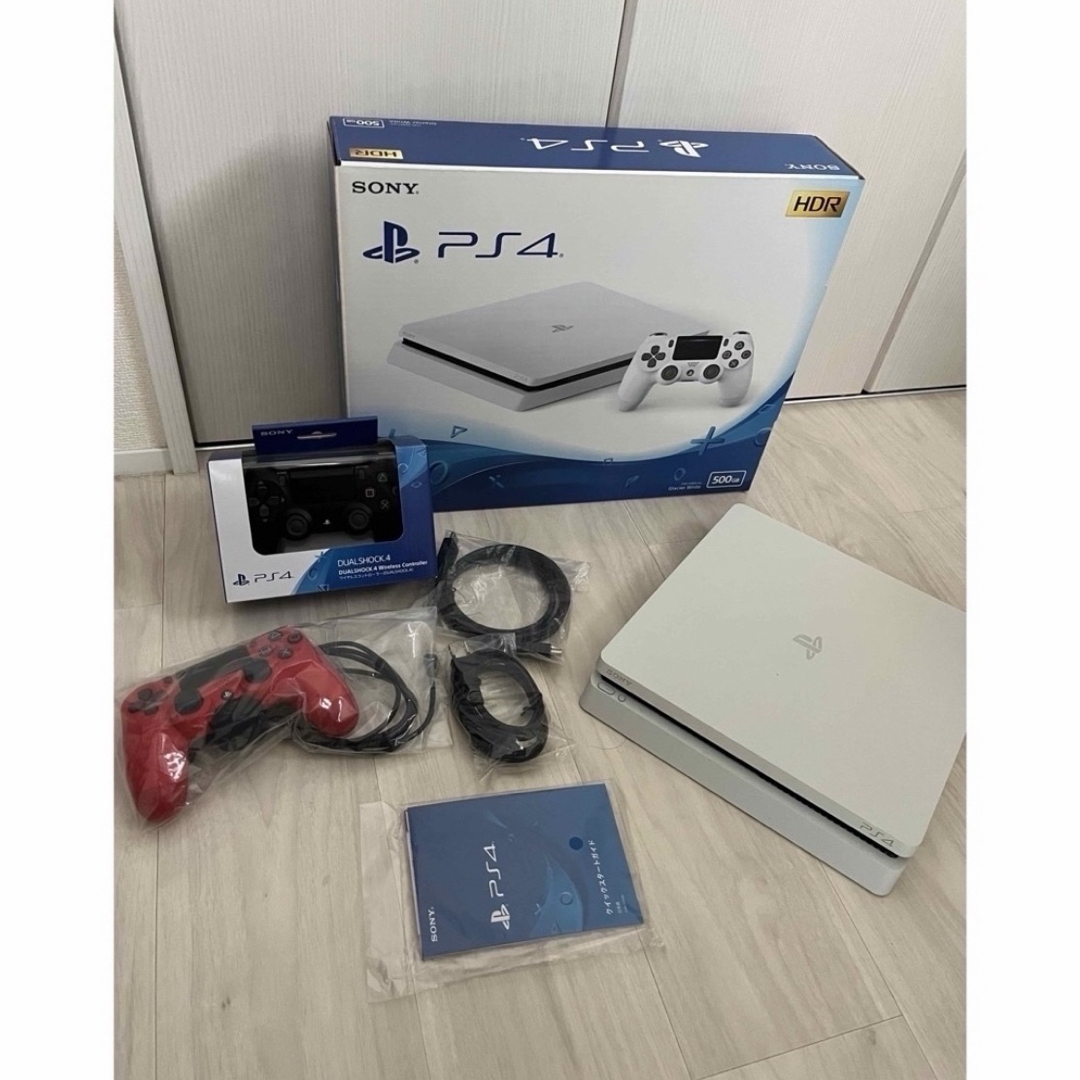 SONY(ソニー)のSONY PlayStation4 本体 CUH-2200A B02 ホワイト エンタメ/ホビーのゲームソフト/ゲーム機本体(家庭用ゲーム機本体)の商品写真