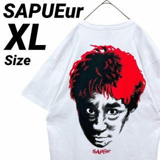 美品★XL★SAPEur サプール ダウンタウン 浜田雅功 Tシャツ レッド 赤(Tシャツ/カットソー(半袖/袖なし))