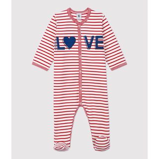 プチバトー(PETIT BATEAU)のプチバトー　ロンパース　足つき(ロンパース)