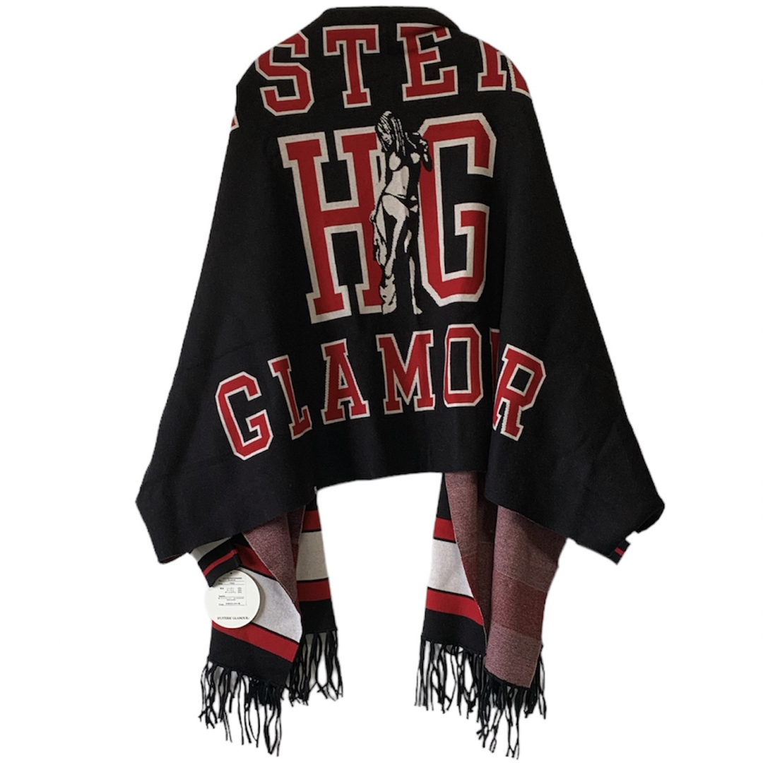 HYSTERIC GLAMOUR(ヒステリックグラマー)の新品 ヒステリックグラマー ジャカード ショールカーディガン 袖付き Fサイズ レディースのトップス(カーディガン)の商品写真