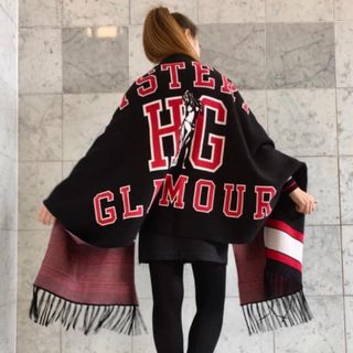 HYSTERIC GLAMOUR - 新品 ヒステリックグラマー ジャカード ショールカーディガン 袖付き Fサイズ