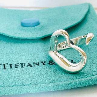 ティファニー(Tiffany & Co.)の極美品★ティファニー オープンハート リング 指輪 スターリングシルバー 10号(リング(指輪))