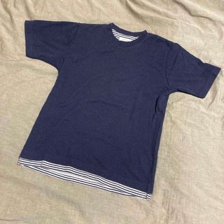 グローバルワーク(GLOBAL WORK)のグローバルワーク　Tシャツ　ネイビー(Tシャツ/カットソー(半袖/袖なし))