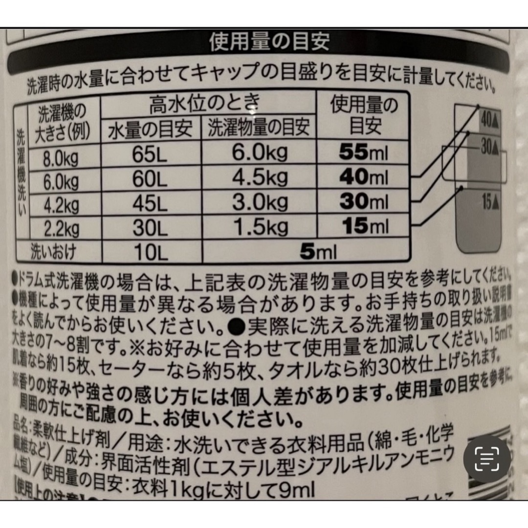 ラボン柔軟剤お試しセット インテリア/住まい/日用品の日用品/生活雑貨/旅行(洗剤/柔軟剤)の商品写真