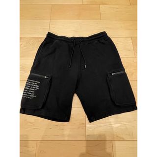 H&M スウェットショートパンツ　黒　ブラック　カーゴショートパンツ　M