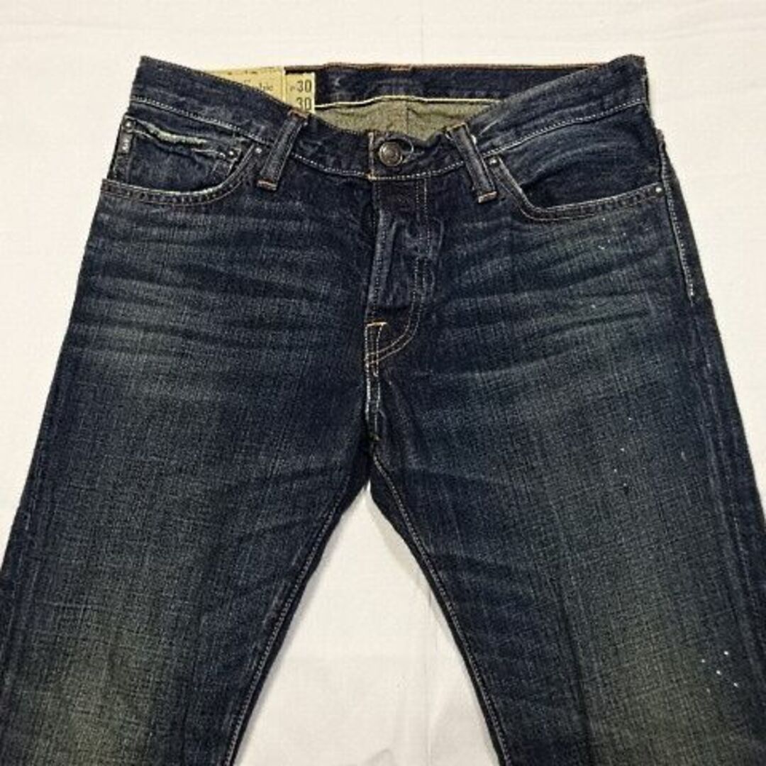 Abercrombie&Fitch(アバクロンビーアンドフィッチ)のアバクロンビー＆フィッチ☆濃紺ローライズスキニー☆30☆ウェスト約84cm メンズのパンツ(デニム/ジーンズ)の商品写真