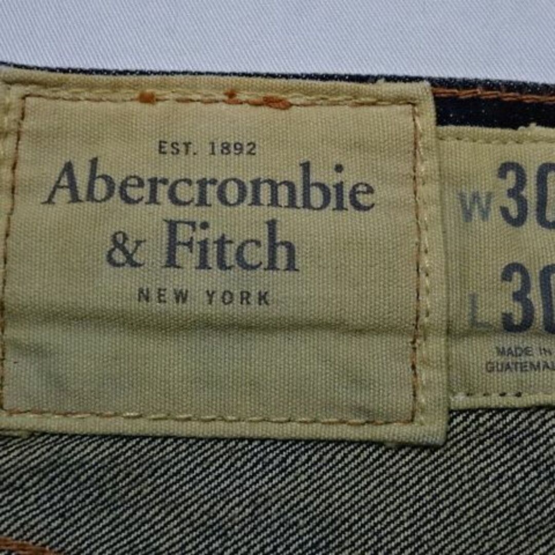 Abercrombie&Fitch(アバクロンビーアンドフィッチ)のアバクロンビー＆フィッチ☆濃紺ローライズスキニー☆30☆ウェスト約84cm メンズのパンツ(デニム/ジーンズ)の商品写真