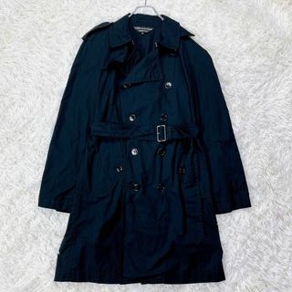 COMME des GARCONS HOMME PLUS - コムデギャルソン オムプリュス トレンチコート コットン ベルト ブラック S