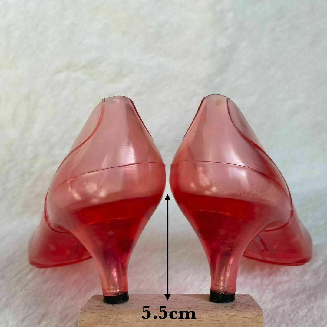 稀少》AMATERASUスケルトン パンプス ヴィンテージ ピンク レッド レディースの靴/シューズ(ハイヒール/パンプス)の商品写真