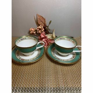 ノリタケ(Noritake)の【Noritake／ノリタケ】ハナリンス　カップ＆ソーサー２客セット　陶磁器(グラス/カップ)