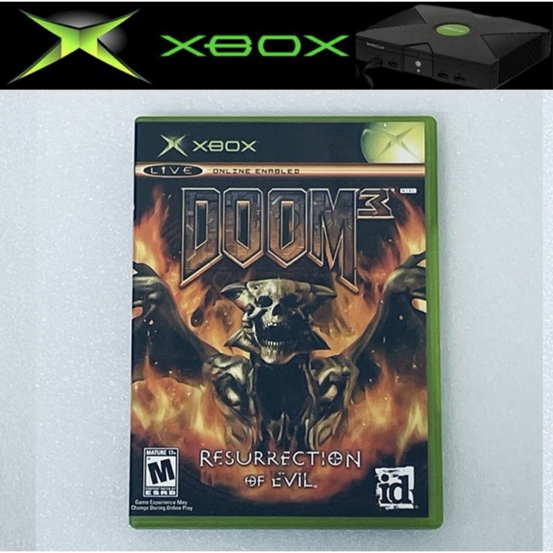 Xbox(エックスボックス)の(北米版) DOOM 3 : RESURRECTION OF EVIL [XB] エンタメ/ホビーのゲームソフト/ゲーム機本体(家庭用ゲームソフト)の商品写真