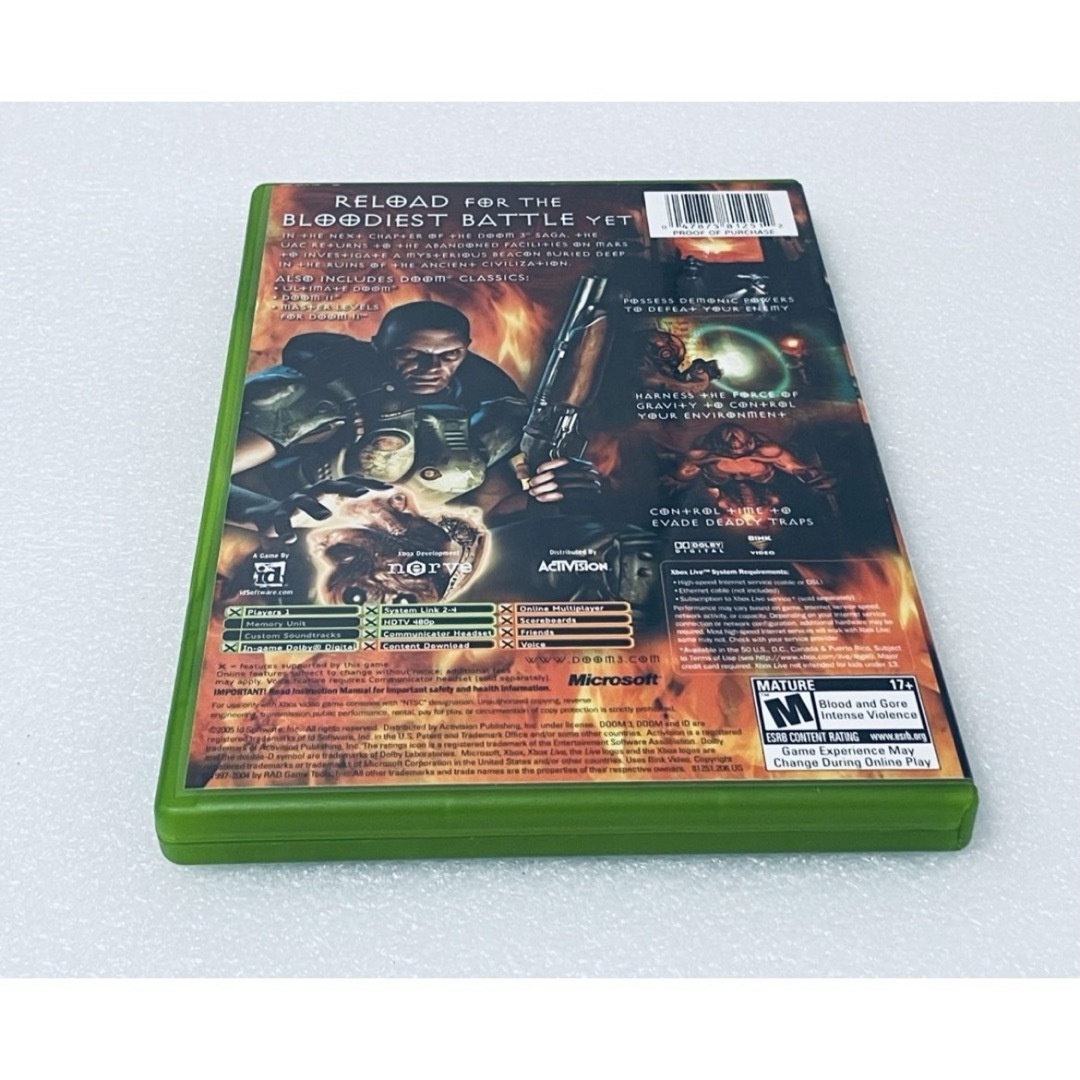 Xbox(エックスボックス)の(北米版) DOOM 3 : RESURRECTION OF EVIL [XB] エンタメ/ホビーのゲームソフト/ゲーム機本体(家庭用ゲームソフト)の商品写真