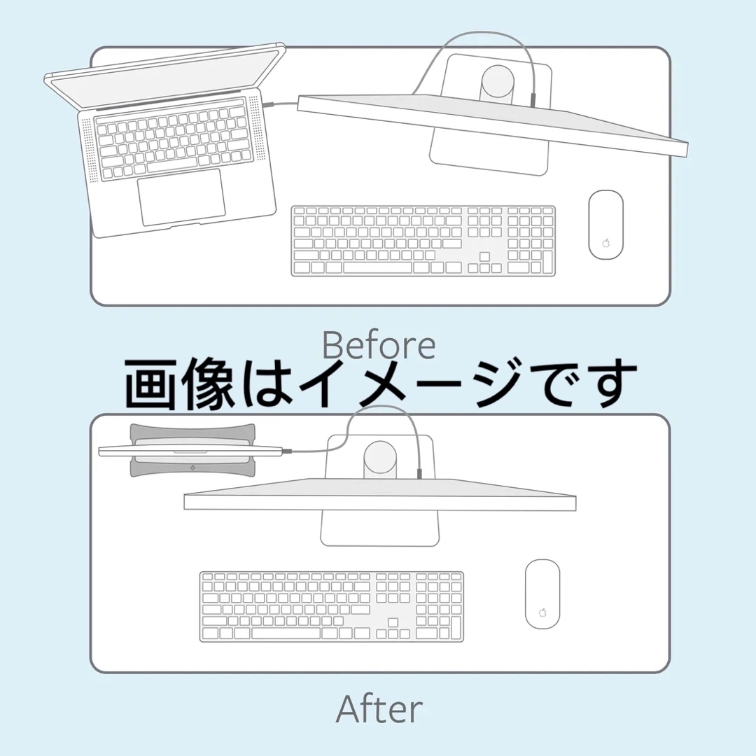 ノートパソコンスタンド MacBook対応 BookArc スペースグレイ スマホ/家電/カメラのPC/タブレット(その他)の商品写真