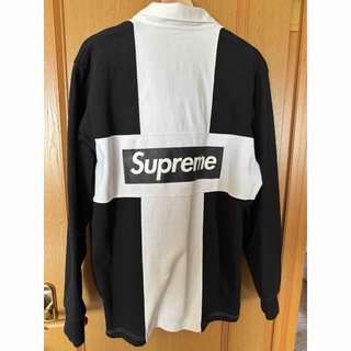 supreme box logo ラガーシャツ