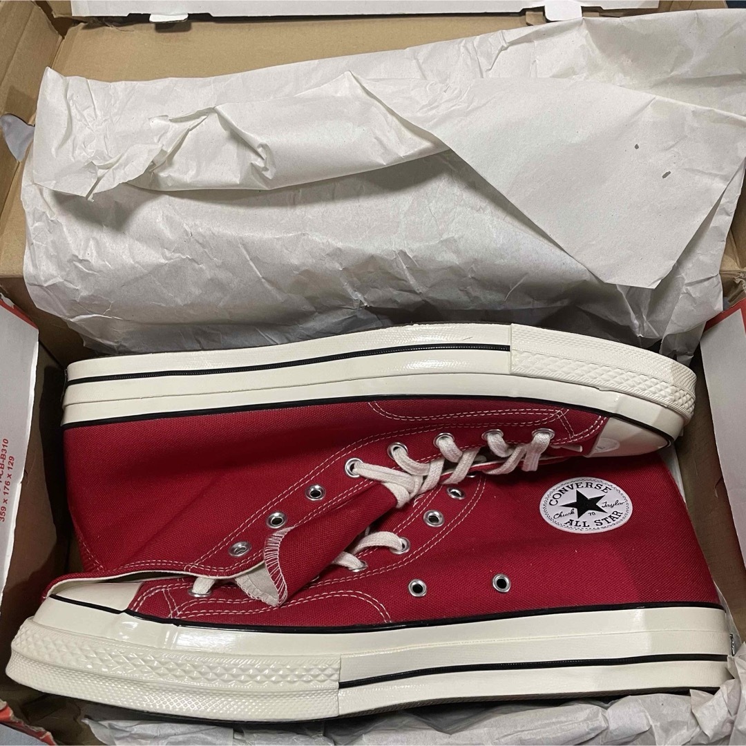 CONVERSE(コンバース)の32cm Converse Chuck 70 Hi  Red Canvas メンズの靴/シューズ(スニーカー)の商品写真