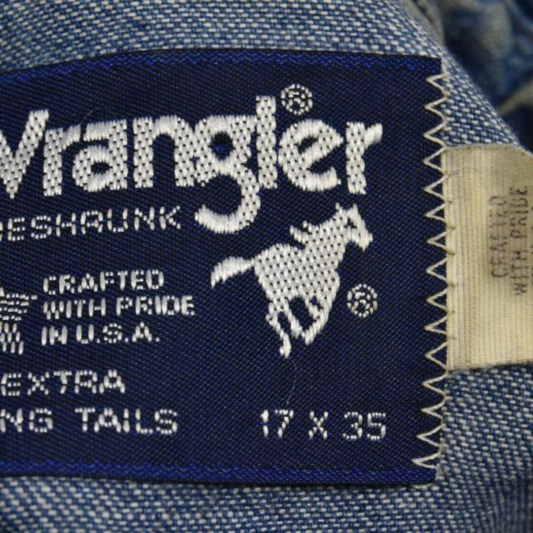 Wrangler(ラングラー)のラングラー 80s デニムシャツ 14118ｃ USA製 ビンテージ 00 90 メンズのトップス(シャツ)の商品写真
