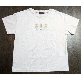 ラブトキシック(lovetoxic)のsa125/ Lovetoxic クマ 刺繍 半袖 Tシャツ S 140(Tシャツ/カットソー)