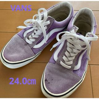 バンズボルト(VANS VAULT)のhappy リボン様専用　バンズ　パープル　スニーカー　24.0㎝(スニーカー)