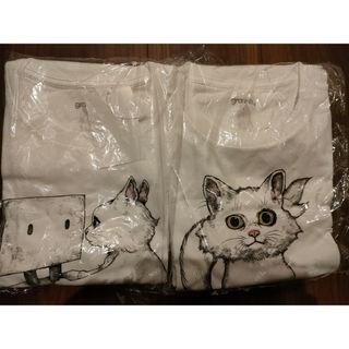 Design Tshirts Store graniph - 未使用/猫/ヒグチユウコ/すずめの戸締まり/新海誠/Tシャツ/グラニフ/Sサイズ