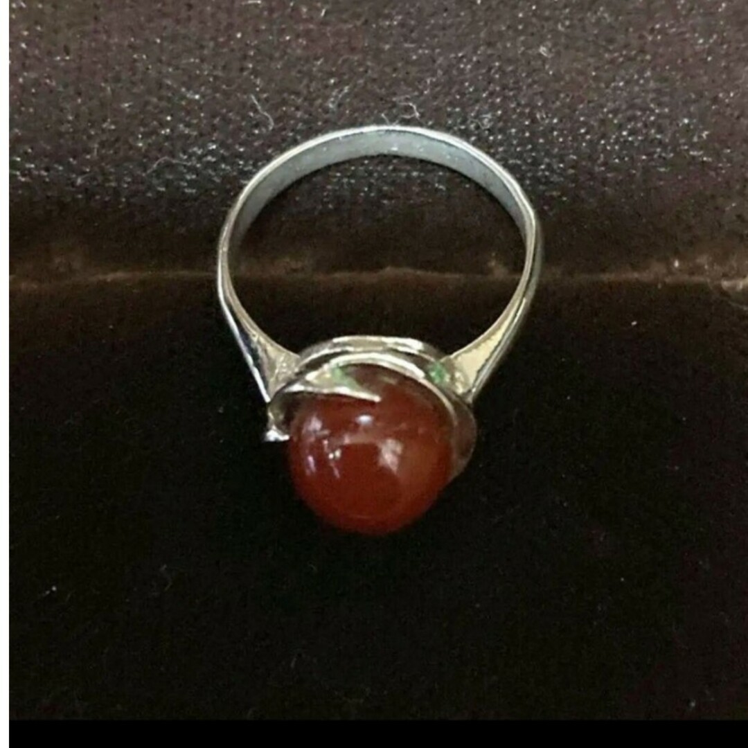 天然石赤瑪瑙サイズ９のリングです レディースのアクセサリー(リング(指輪))の商品写真