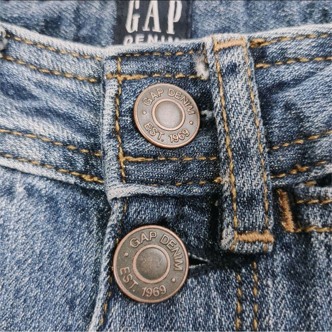 GAP(ギャップ)のGAP　ギャップ　ボタンフライ　ハイライズ　ワイドパンツ　ストレッチデニム　M レディースのパンツ(デニム/ジーンズ)の商品写真