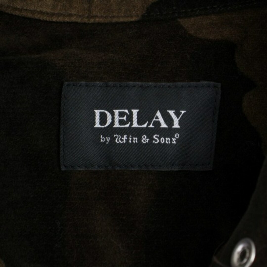 other(アザー)のDELAY by Win & Sons シャツ 長袖 カモフラ  L 茶 メンズのトップス(シャツ)の商品写真