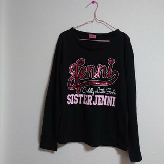 ジェニィ(JENNI)のSISTAR JENNI  ブラック長袖 ロンティー 150cm(Tシャツ/カットソー)