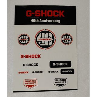 ジーショック(G-SHOCK)の未使用 G-SHOCK 40周年 ステッカー ノベルティ 非売品(腕時計(デジタル))