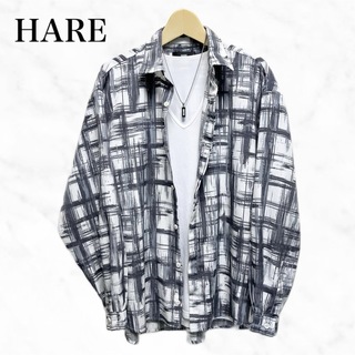 ハレ(HARE)のHARE 総柄シャツ　長袖シャツ　オーバーサイズ　ゆったりシルエット　日本製(シャツ)