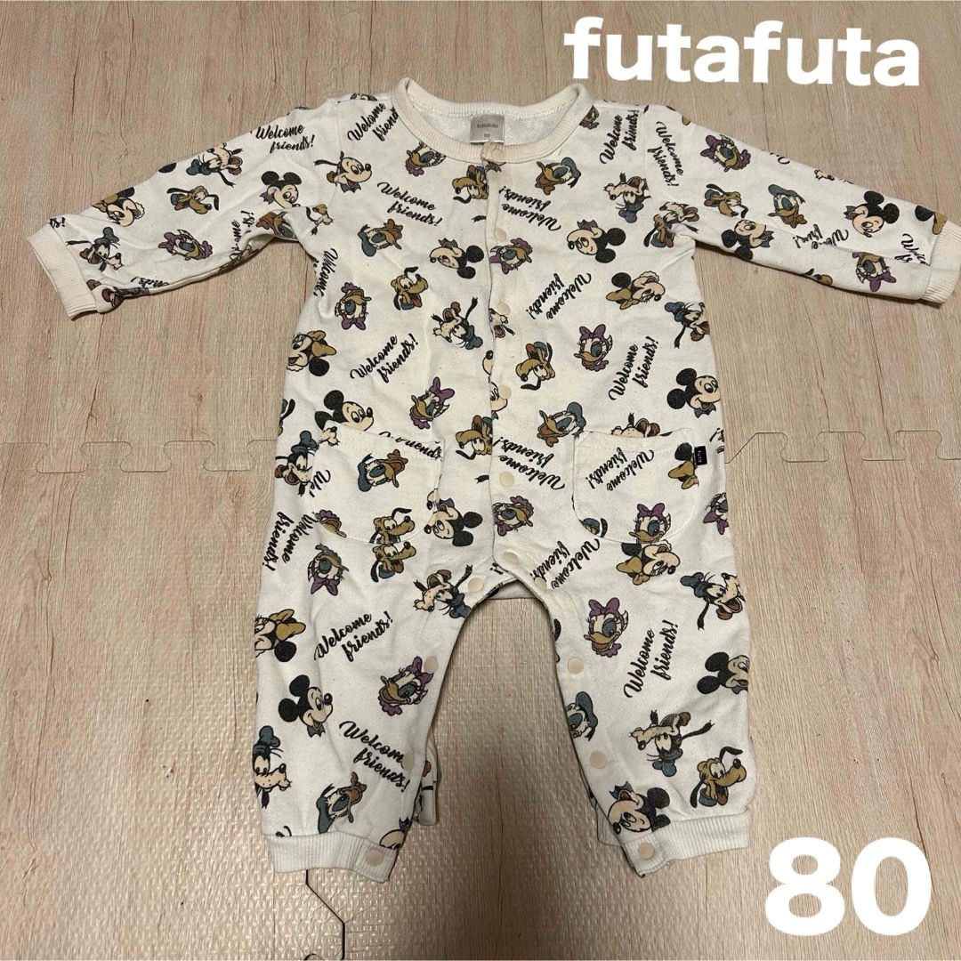 futafuta(フタフタ)のディズニー　カバーオール　80 キッズ/ベビー/マタニティのベビー服(~85cm)(カバーオール)の商品写真