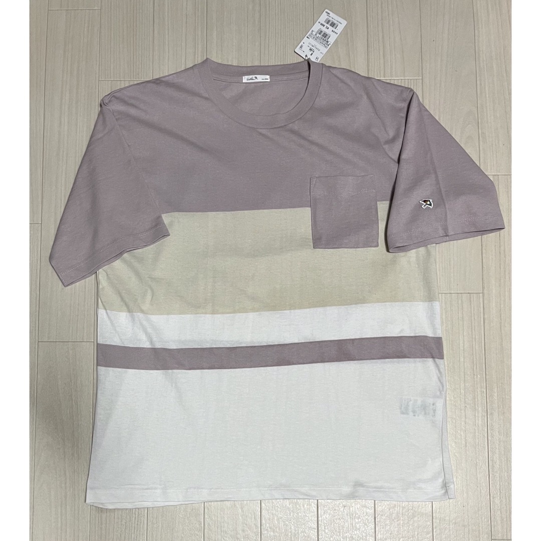 Arnold Palmer(アーノルドパーマー)の新品未使用　アーノルドパーマータイムレス　ビッグシルエット半袖ボーダーTシャツ メンズのトップス(Tシャツ/カットソー(半袖/袖なし))の商品写真