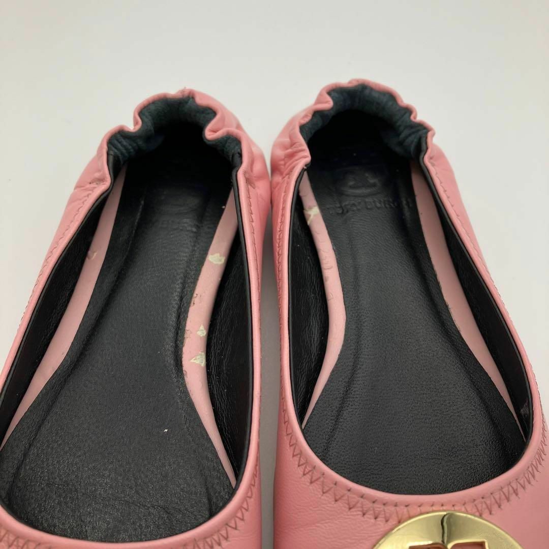 Tory Burch(トリーバーチ)のトリーバーチ　バレエシューズ　フラットパンプス　ピンク　レザー　羊革　23cm レディースの靴/シューズ(バレエシューズ)の商品写真