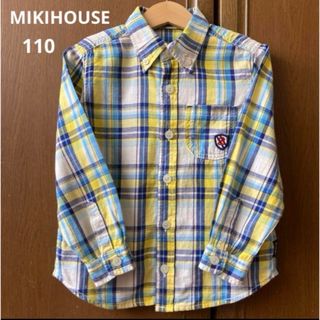 ミキハウス(mikihouse)の2点専用！ミキハウス　長袖　チェック　シャツ　ブラウス　ロゴ　春　夏　ファミリア(Tシャツ/カットソー)