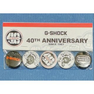 ジーショック(G-SHOCK)のレヴォ助様専用新品 G-SHOCK 40周年 缶バッジセット ピンバッジ 非売品(腕時計(デジタル))