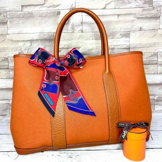 エルメス(Hermes)の☆極美品☆ HERMES エルメス ガーデンパーティー PM  ツイリー付き(ハンドバッグ)