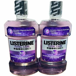 リステリン(LISTERINE)の新品 フッ素入り リステリントータルケア No.6　1000ml 2本セット　(マウスウォッシュ/スプレー)