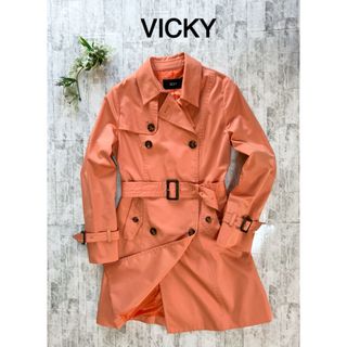 ビッキー(VICKY)のVICKY スプリングコート　トレンチコート　ピンク(スプリングコート)